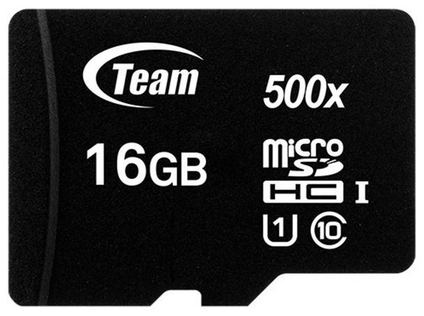 Карта памяті Team TUSDH16GCL10U03 Black 16GB microSDHC Class 10 UHS-I
