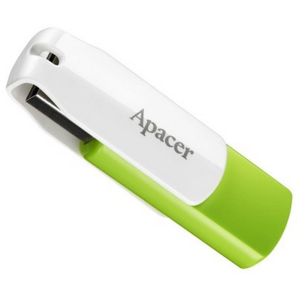 

Флеш память 64GB USB 2.0 Apacer AH335 Green/White (AP64GAH335G-1, 64 GB AH335 Green/White (AP64GAH335G-1)