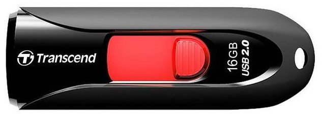 Флеш память Transcend JetFlash 590 TS16GJF590K Black Red 16 GB USB 2.0