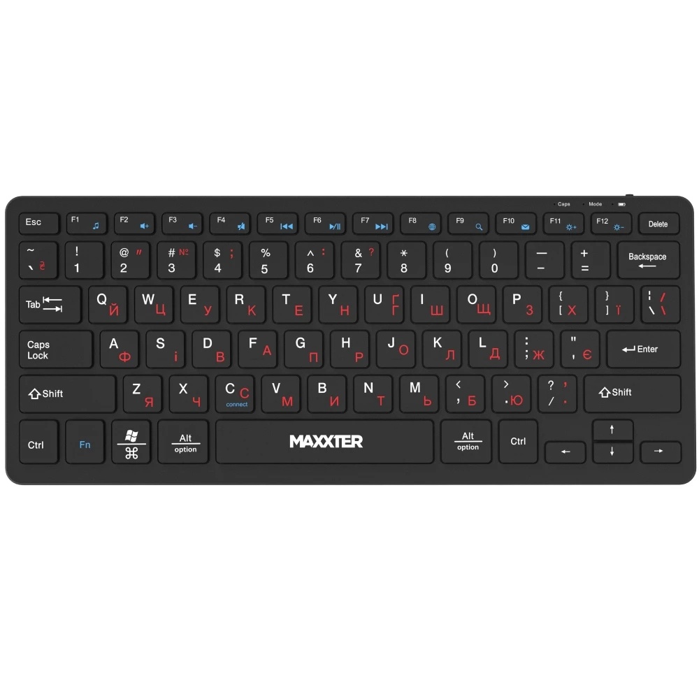 Клавіатура Maxxter KBW-C01B-UA Black Eng / Ukr
