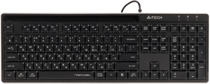 Клавіатура A4Tech FX72 USB Black Eng / Ukr