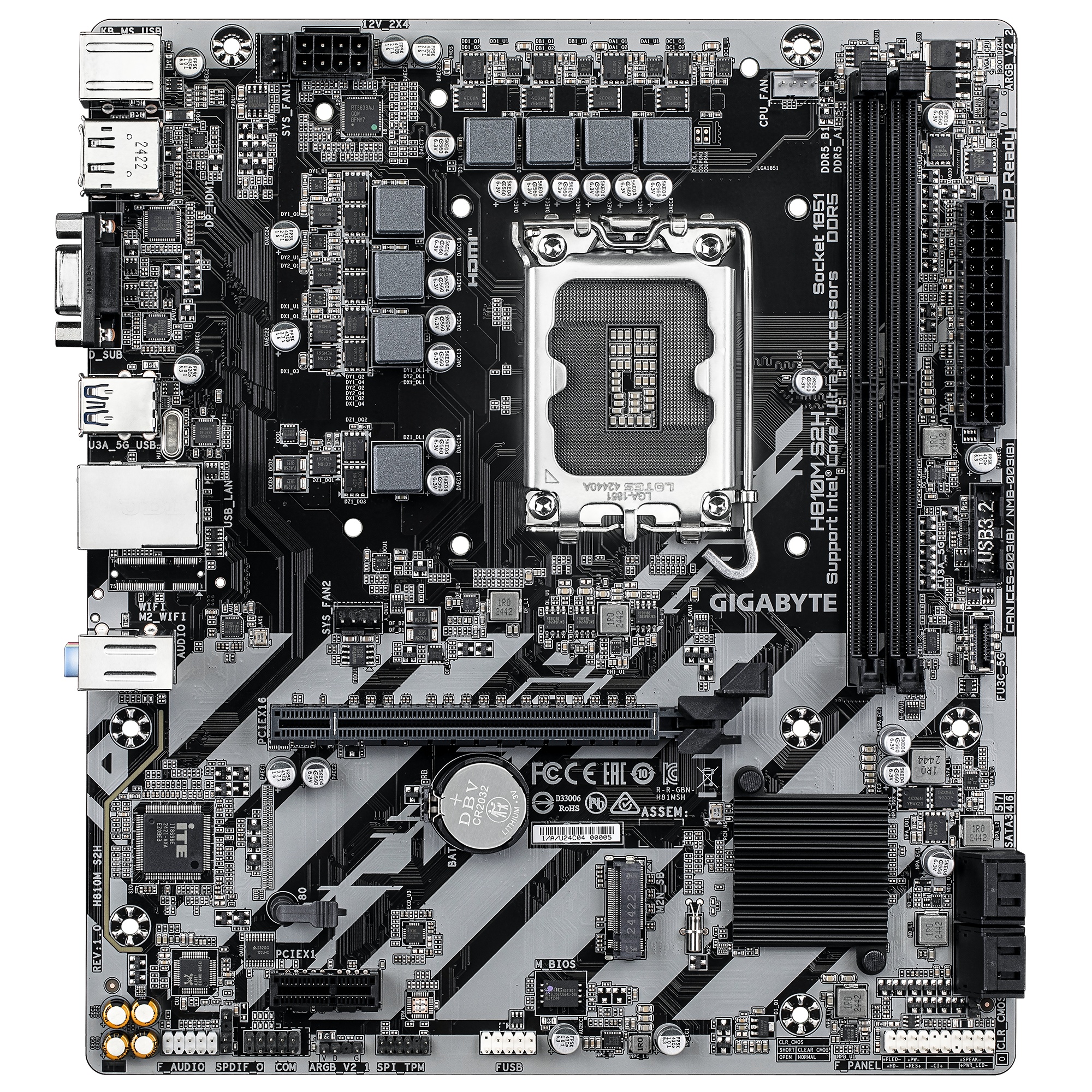 Материнська плата Gigabyte H810M S2H