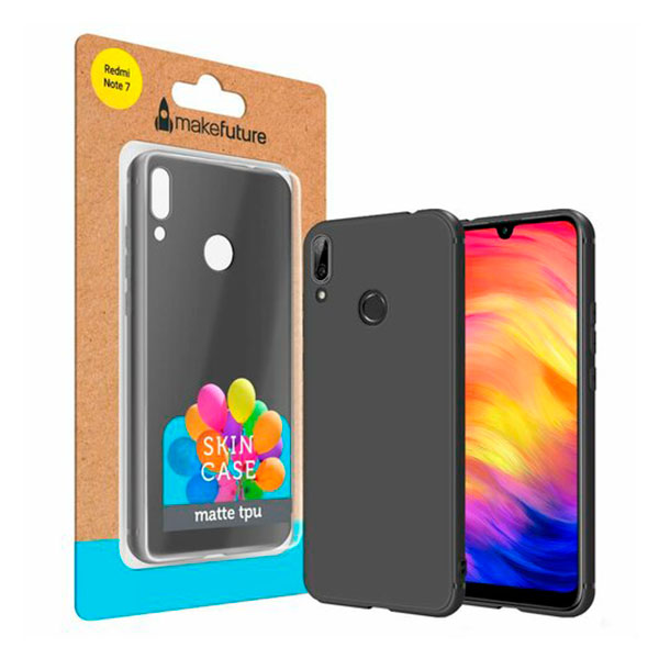 

Накладка для Xiaomi Redmi Note 7 силікон Skin Case MakeFuture Чорний, MCSK-XRN7BK