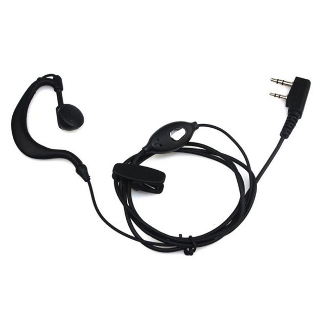Дротові навушники Baofeng (Гр6288) Black з кнопкою РТТ (для UV-5R)