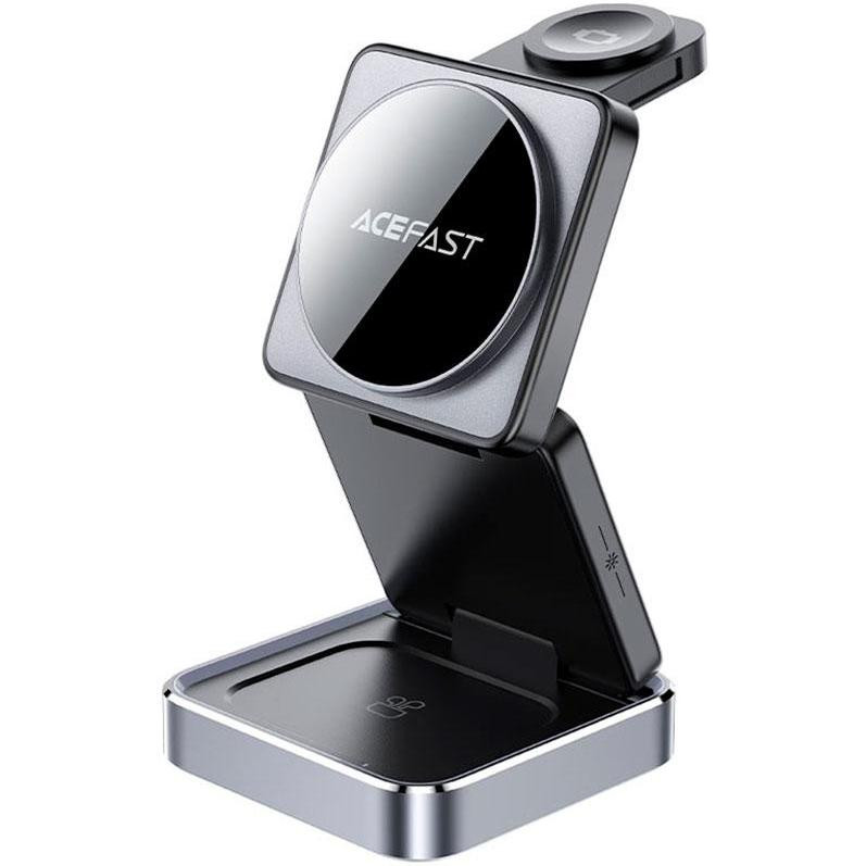 Бездротовий зарядний пристрій Acefast E20 3in1 Qi Black