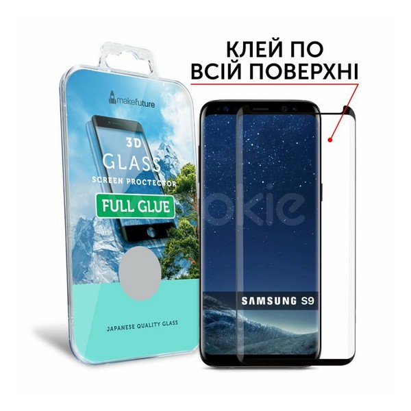 

Захисне скло Samsung Galaxy A20/A30/A30s/A50/A50s/M30/M30s 3D прозоре (чорне) MakeFuture, MGF-SA200