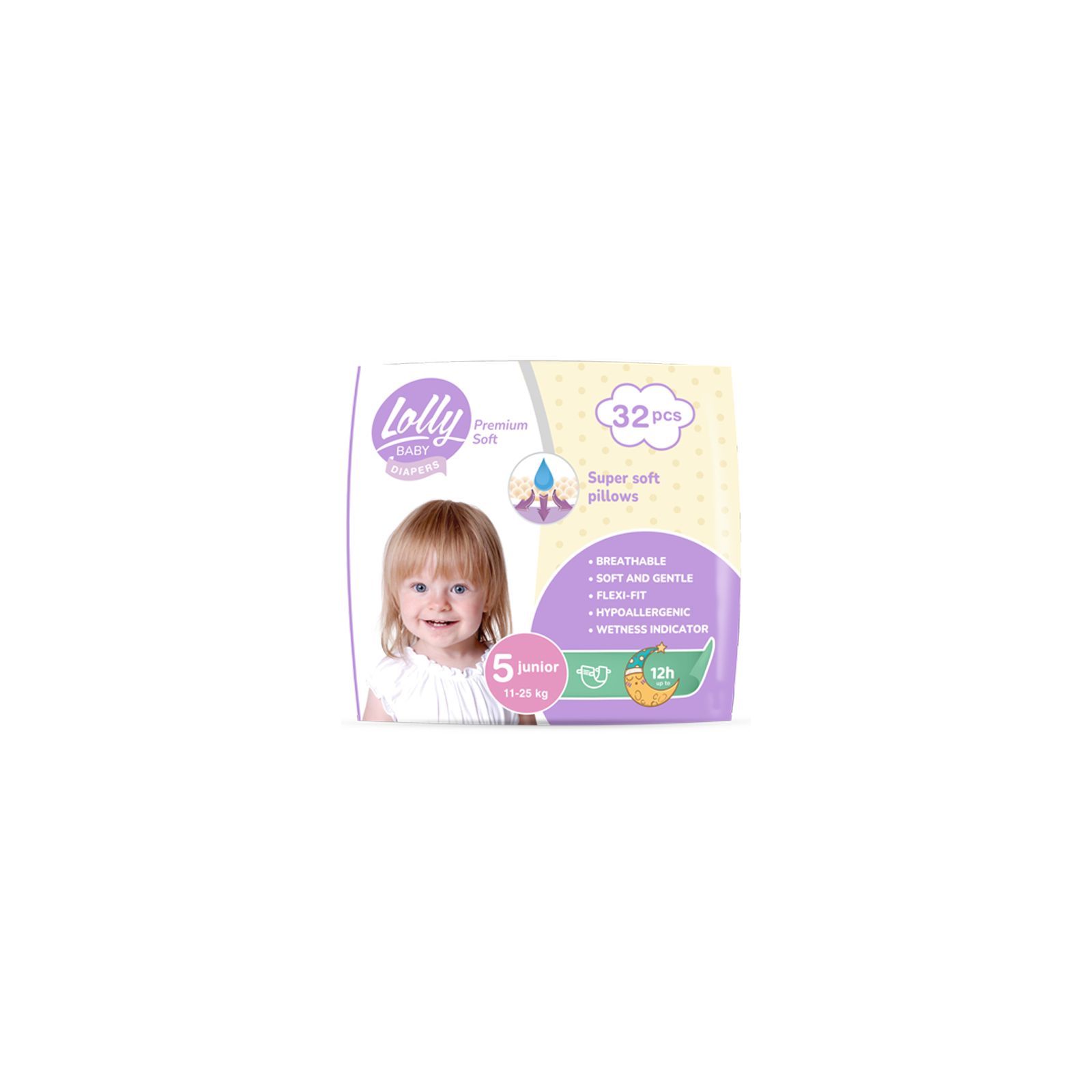 Підгузки Lolly Premium Soft 5 (11-25 кг) 32 шт (4820174981051)