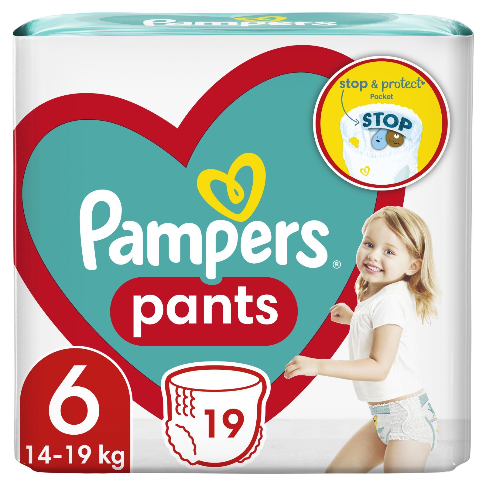 Підгузки Pampers Pants Giant Розмір 6 (14-19 кг) 19 шт (8006540067802)