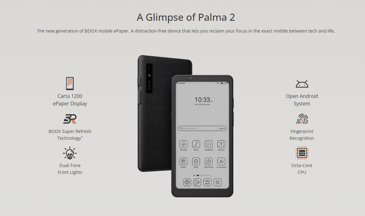Електронна книга ONYX BOOX Palma 2 Black купити, ціна та відгуки в