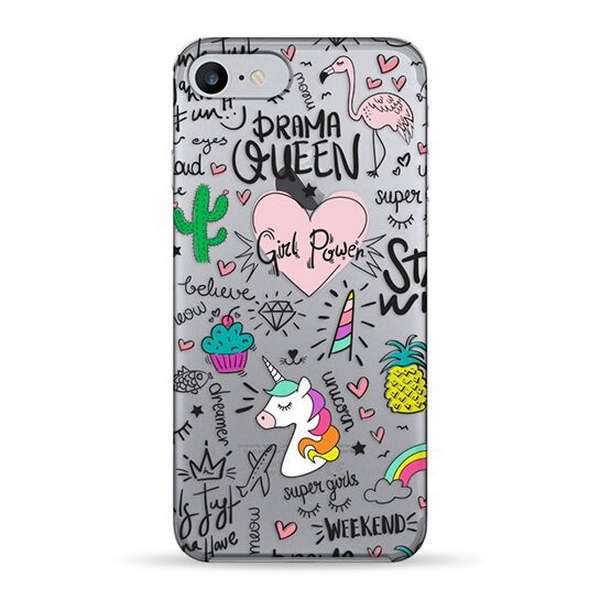 

Накладка для iPhone 7/iPhone 8 силікон Pump Transperency Case Abstract, Transperency Case for iPhone 8/7