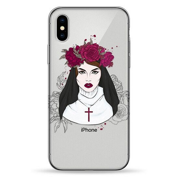 

Накладка для iPhone X/iPhone XS силікон Pump Transperency Case Flowers Religion, Transperency Case for iPhone X