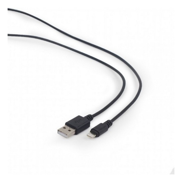 Дата-кабель Cablexpert CC-USB2-AMLM-0.1M 0.1m USB(тато) - Lightning(тато) Black Cablexpert - купити в Україні