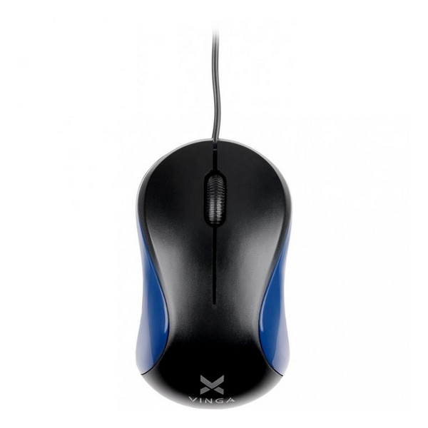 

Мишка USB класична Vinga MS-882 Black-Blue, MS-882 Black-Blue