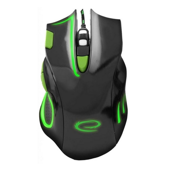 

Мишка USB ігрова Esperanza MX401 Hawk Black-Green (EGM401KG, MX401 Hawk Black-Green (EGM401KG)
