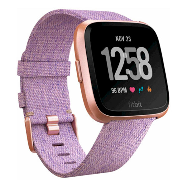 

Смарт-годинник Fitbit Versa Special Edition Lavender Woven Rose Goold Aluminium, Versa Black