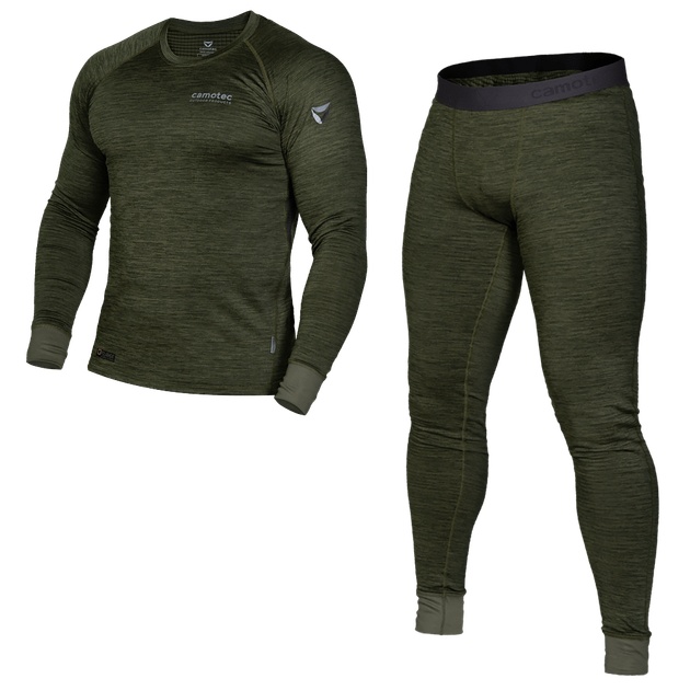 Термобілизна Camotec Polarheat QS Pro 2.0 Олива Меланж (7365), S (7365-S)