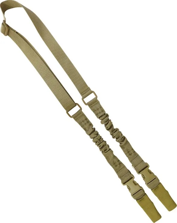 Тактичний ремінь Kombat UK Double Point Bungee Sling Coyote (kb-dpbscoy)