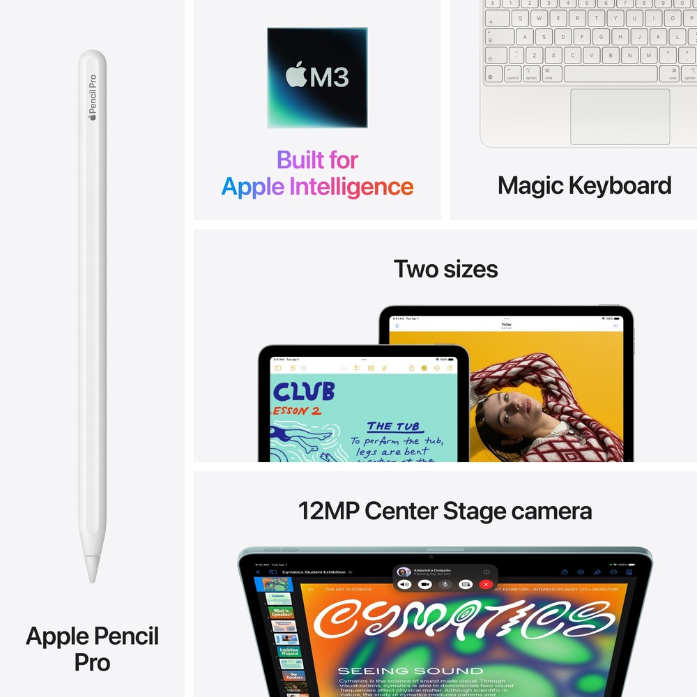 Планшет Apple iPad Air 11 2025 Wi-Fi 128GB Blue (MC9X4) купити
