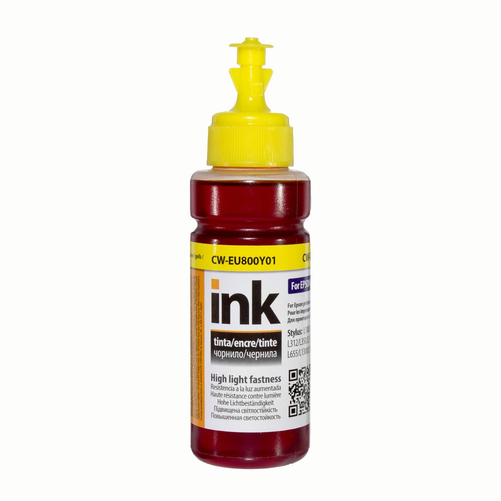 Чорнило для принтера ColorWay CW EPSON L800 Yellow (CW-EU800Y01) (T6734) 100мл