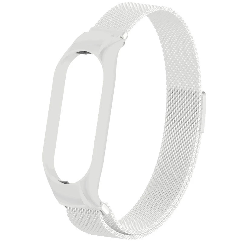 Ремінець для фітнес-браслету EpiK Milanese Loop Design для Xiaomi Mi Band 7 White (00000077055_8)