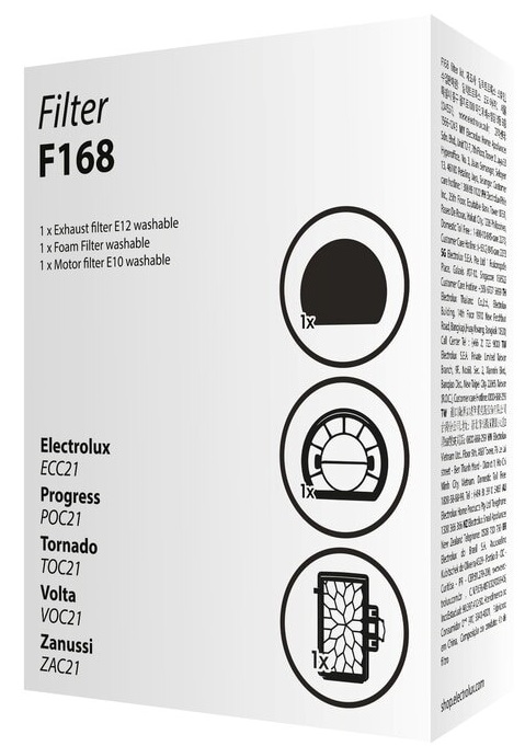 Фільтр для пилососа Electrolux F168 (900923212) Black Electrolux - купити в Україні