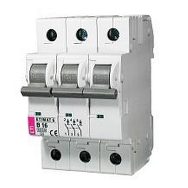 Вимикач ETI ETIMAT 6 3p C 25А автоматичний (6 kA)
