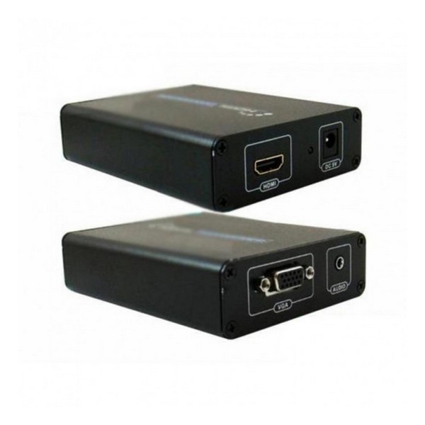Перехідник Atcom V1009 HDMI (мама) - VGA (мама) Black