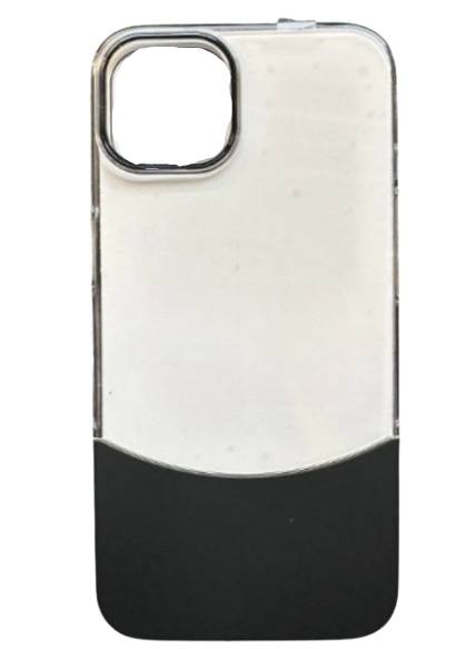 Чохол-накладка Infinity Double Case для Apple iPhone 15 Pro Transparent Black Infinity - купити в Україні