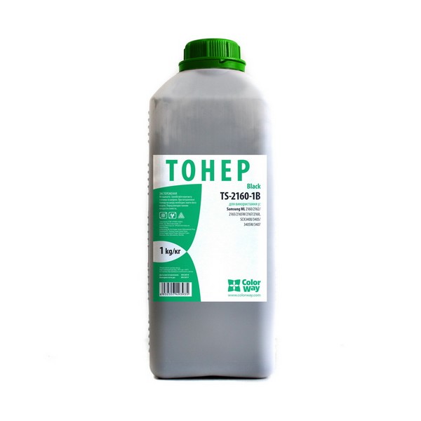 

Тонер TS-2160-1B 1кг ColorWay Black, TS-2160-1B