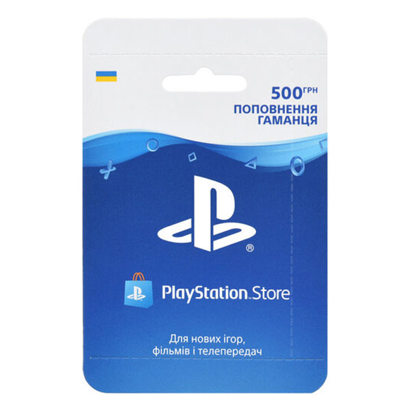 

Карта поповнення електронного гаманця PS Store 500 грн, PS Store 500 грн