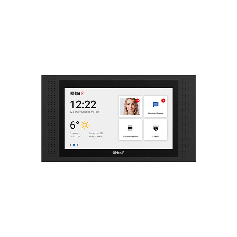 Відеодомофон BAS-IP AT-10 Black