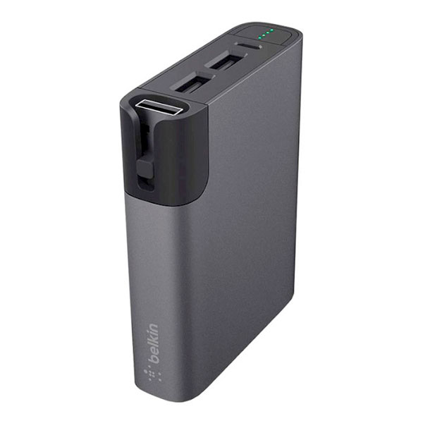 

Додатковий акумулятор 6600 mAh Belkin USB-3.4A (Lightning, microUSB) Black, 6600mAh Belkin USB-3.4A, Lightning, Micro-USB, Cable Black