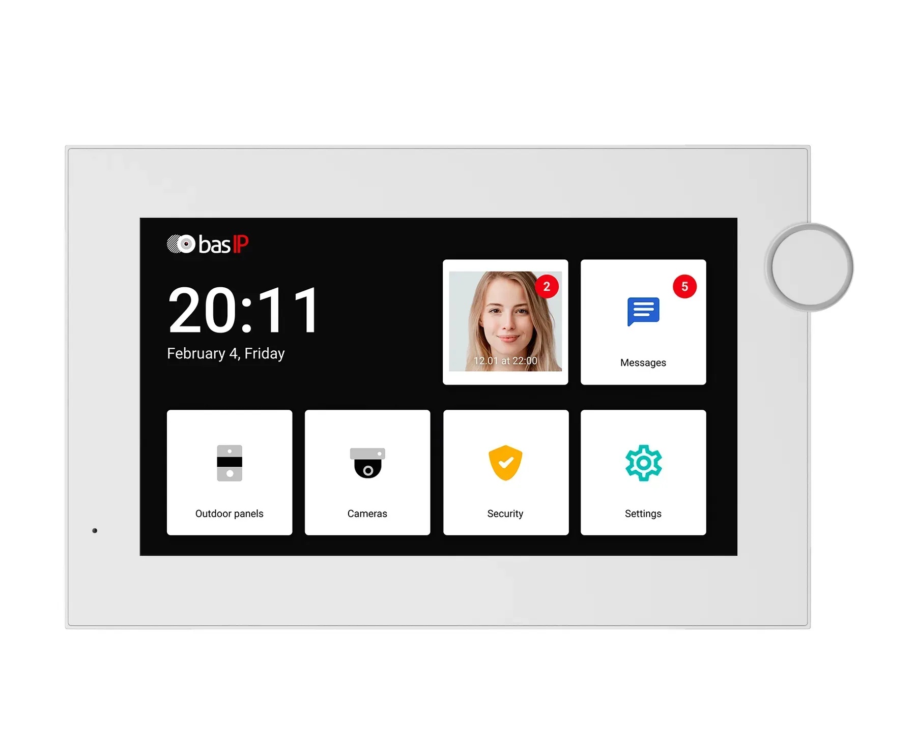 Відеодомофон BAS-IP AZ-07LF White Wi-Fi