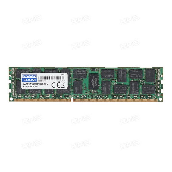 

Оперативна память GoodRam 8 GB DDR3 1600 МГц (W-MEM1600R3D48GLV, 8 GB DDR3 1600 MHz (W-MEM1600R3D48GLV)