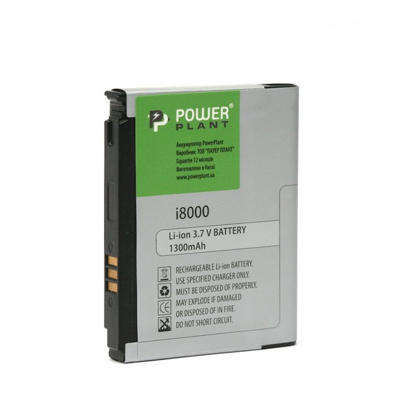 

Акумулятор PowerPlant Samsung i8000 (AB653850CU) 1300mAh, Samsung i8000 (AB653850CU) 1300mAh