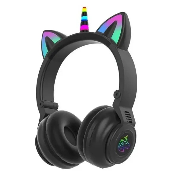 Накладні навушники Infinity Bluetooth Stereo Unicorn STN-27 LED Black