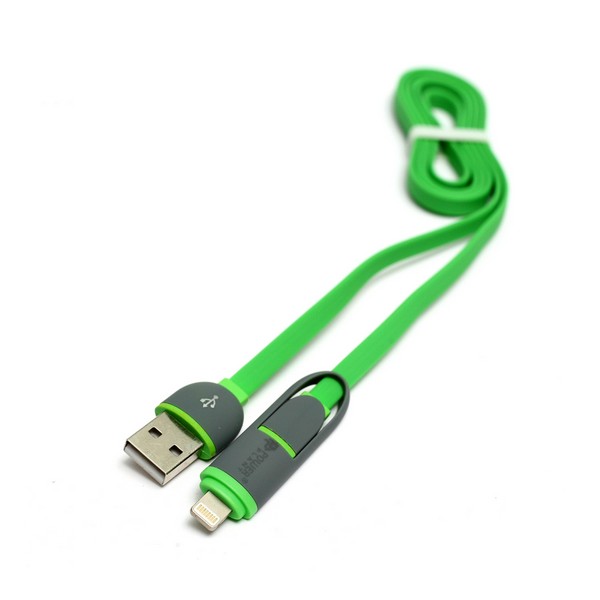 

Кабель USB (папа) = Apple Lightning + microUSB 1 м USB 2.0 PowerPlant (KD00AS1291, KD00AS1291