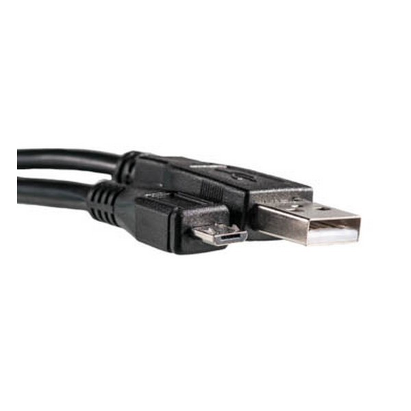 Дата-кабель PowerPlant KD00AS1217 0.1m USB(тато) - microUSB(тато) Black PowerPlant - купити в Україні