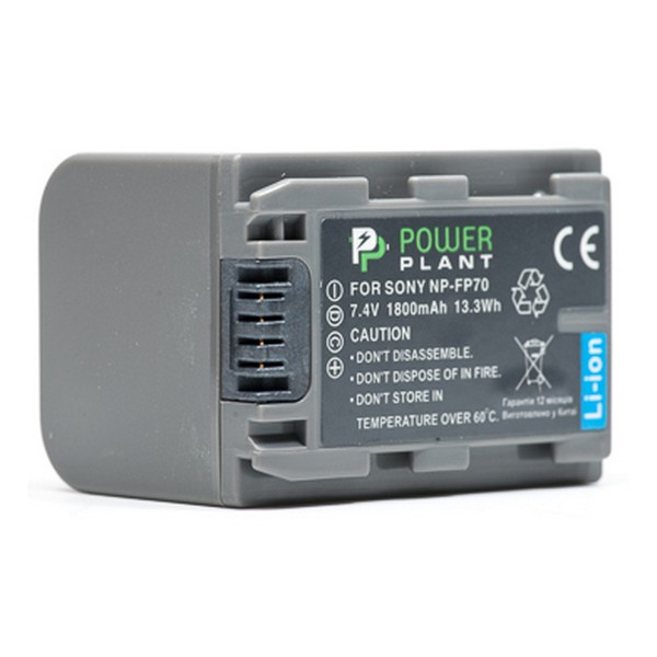 

Акумулятор PowerPlant Sony NP-FP70 1800mAh, DV00DV1026