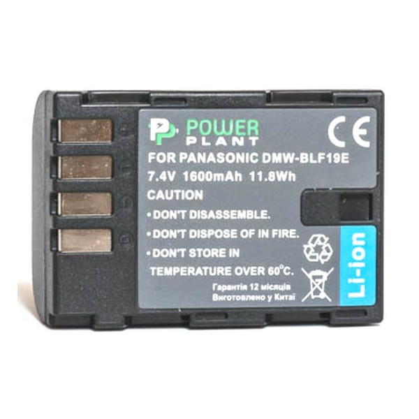 

Акумулятор PowerPlant Panasonic DMW-BLF19 1600mAh, DV00DV1355