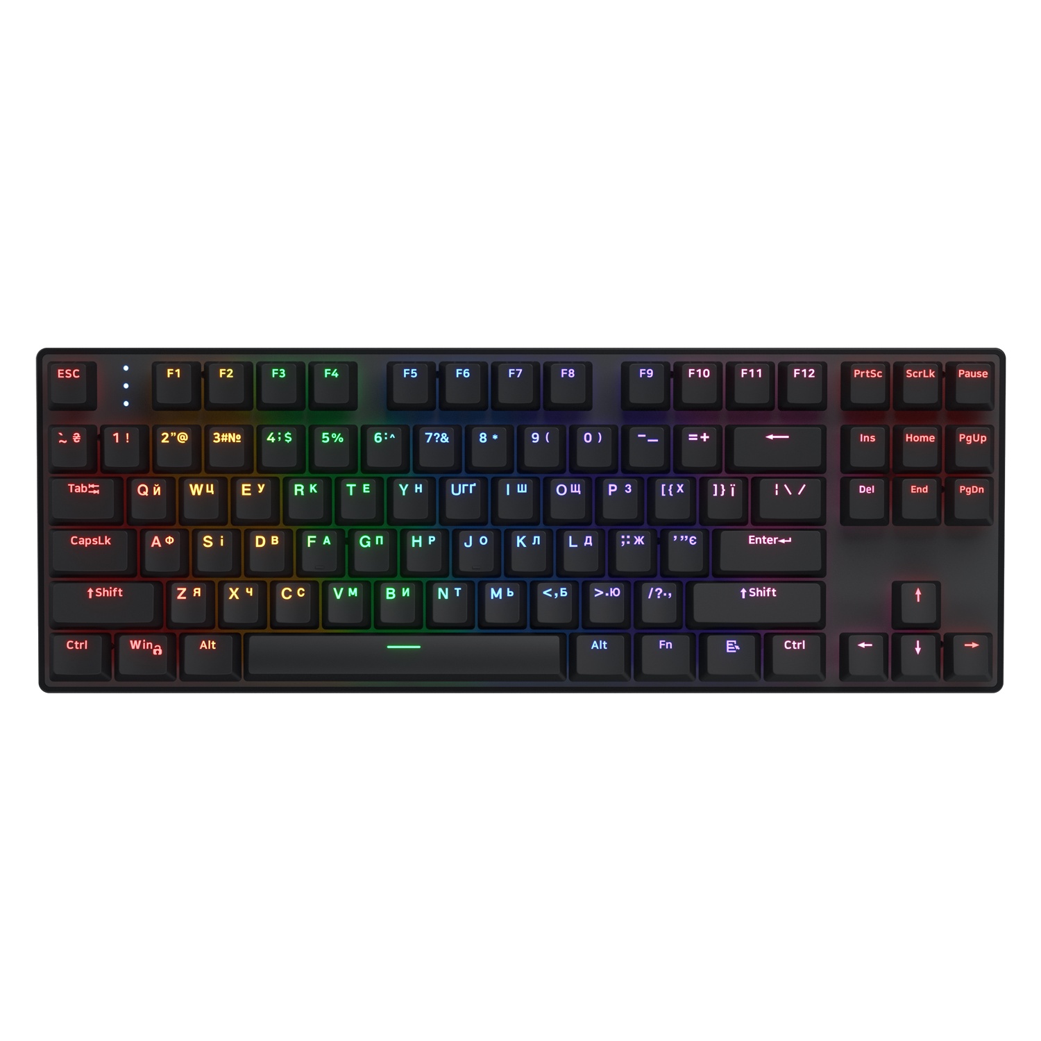 Клавіатура Hator Icefall Mecha TKL Wireless Rainbow Black (HTK287UA) (ENG/UKR)