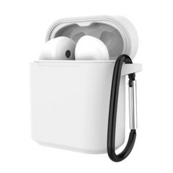 

Чохол для Honor FlyPods/Huawei Freebuds 2 Silicon case with carabine Gray, FlyPods з карабіном