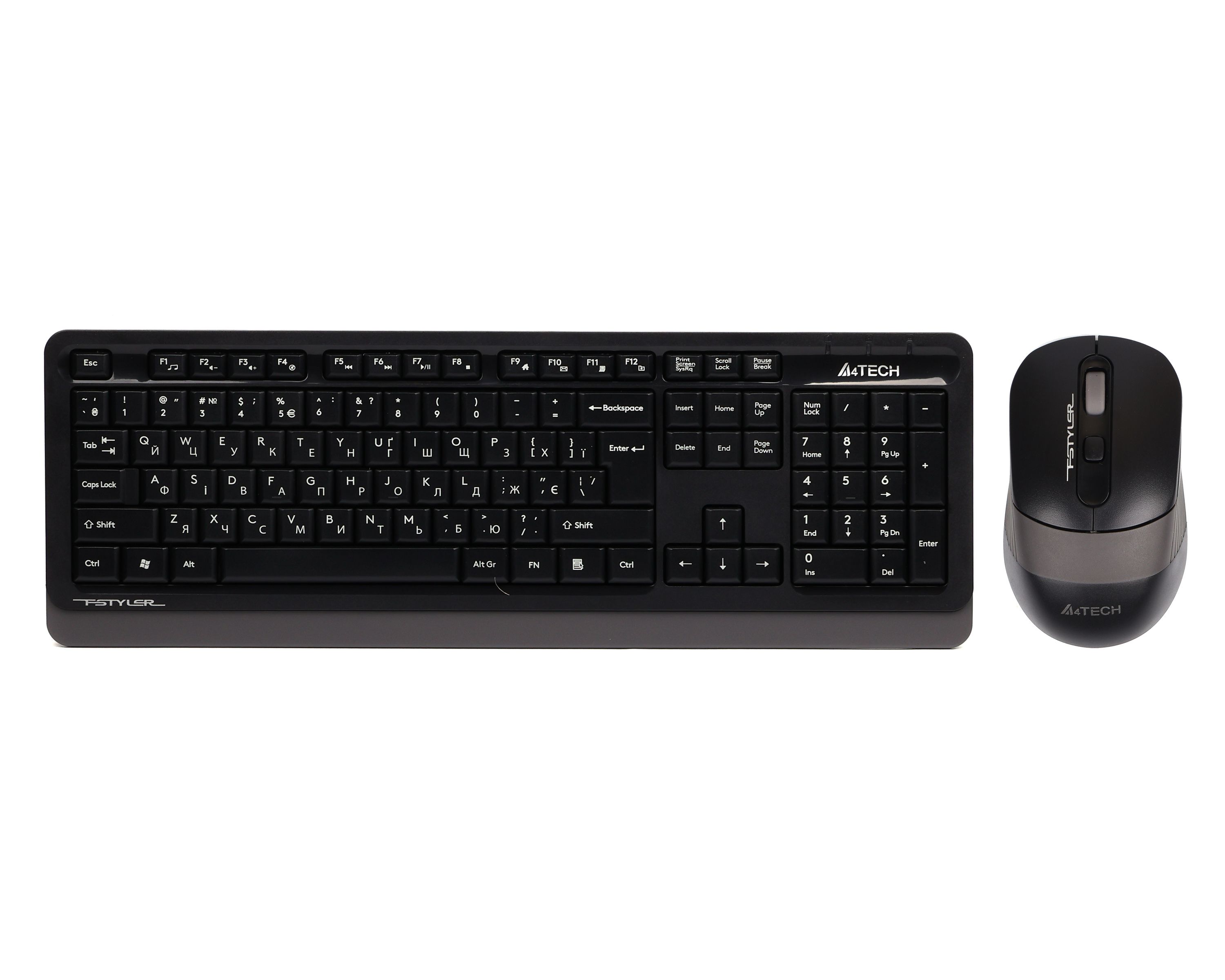 Комплект клавіатура та миша A4Tech FG1010 Black Gray (бездротовий) A4Tech - купити в Україні