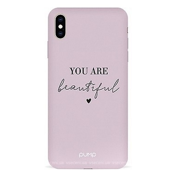 

Накладка для iPhone XS Max силікон Silicone Minimalistic Case You Are Beautiful, Tender Touch Case for iPhone XS Max