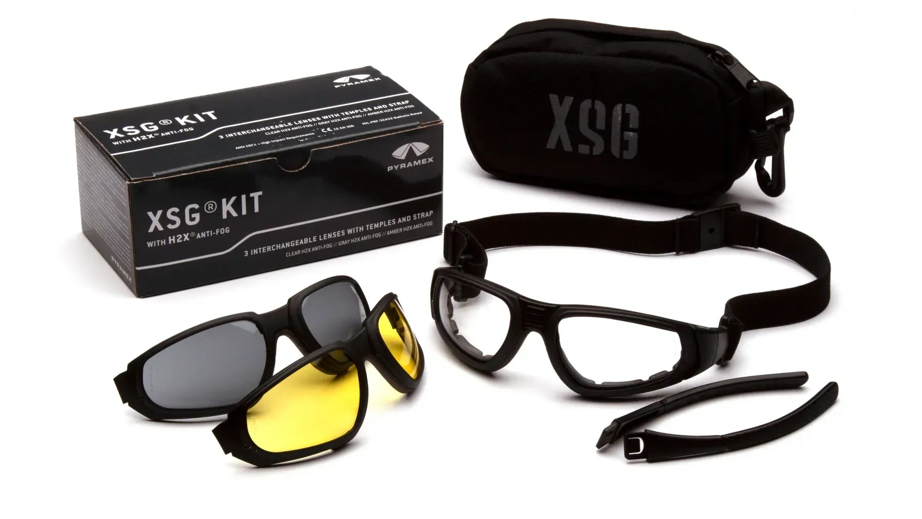 Захисні окуляри Pyramex XSG H2MAX Anti-Fog (PM-XSG-KIT1)