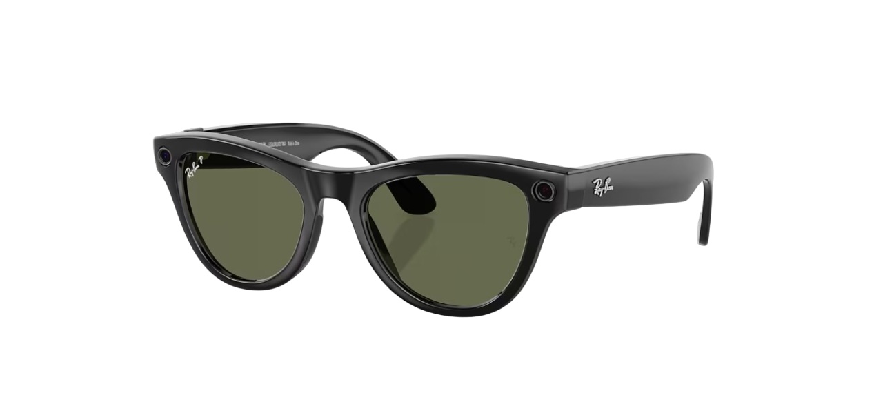 Смартокуляри Ray-Ban Meta Skyler Shiny Black Frame/Green Lenses