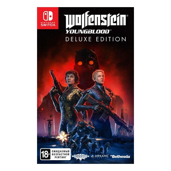 

Гра Nintendo Switch Wolfenstein Youngblood Deluxe Edition (російські субтитри, ваучер, Nintendo Switch Wolfenstein Youngblood Deluxe Edition (російські субтитри)