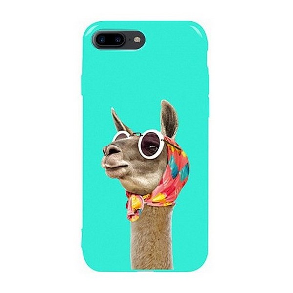 

Накладка для iPhone 7 Plus/iPhone 8 Plus силікон TPU Case TOTO Pure Print Lama Glasses Mint, iPhone 7 plus/iPhone 8 plus силікон TPU Case TOTO Pure Print