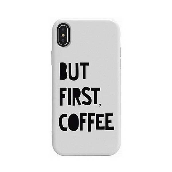

Накладка для iPhone X/iPhone XS силікон TPU Case TOTO Pure Print Coffee White, iPhone X/iPhone XS силікон TPU Case TOTO Pure Print