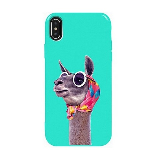 

Накладка для iPhone X/iPhone XS силікон TPU Case TOTO Pure Print Lama Glasses Mint, iPhone X/iPhone XS силікон TPU Case TOTO Pure Print
